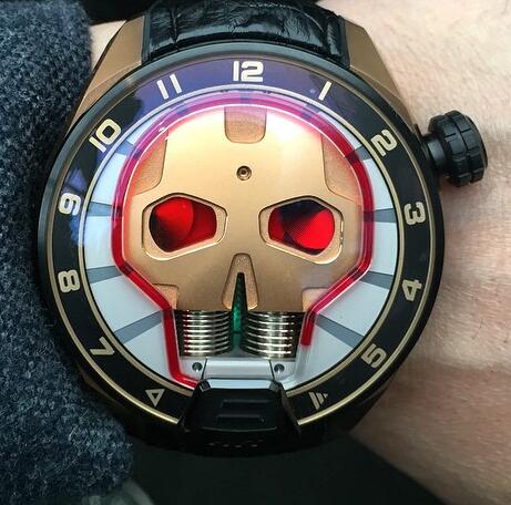 HYT SKULL 51 MM 151-DG-42-RF-AB Replica watch